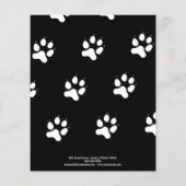 Dog Walker Pet Sitter Foto Abreißen Strips Flyer (Hinten)