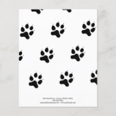 Dog Walker Pet Sitter Foto Abreißen Strips Flyer (Hinten)