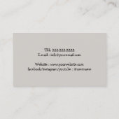 Dog Walker Pet Sitter Niedlicher Furnier Pfosten d Visitenkarte (Rückseite)