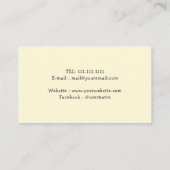 Dog Walker Pet Sitter Paw Business Card Visitenkarte (Rückseite)