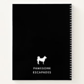 Dog Walker & Pet Sitter Schwarz Notizblock (Rückseite)