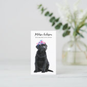 Dog Walker Pet Sitter Wasserfarbe Welpenlabor Visitenkarte (Stehend Vorderseite)