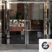 Dog Walker Pet Sitting Animal Care Beruflich Fensteraufkleber (Büro Tür)