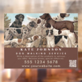 Dog Walker Pet Sitting Animal Care Beruflich Fensteraufkleber (Blatt 2)