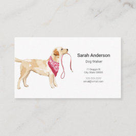 Dog Walker Pet Sitting Business Card Visitenkarte