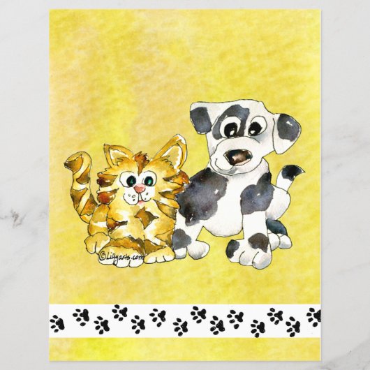 Dog Walker Pet Walking Teezettel Custom Flyer (Hinten)