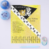 Dog Walker Pet Walking Teezettel Custom Flyer (Einzeln)