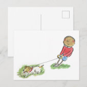 Dog Walker Postkarte (Vorne/Hinten)