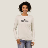 Dog Walker Quote Tri-Blend Shirt (Volle Vorderseite)