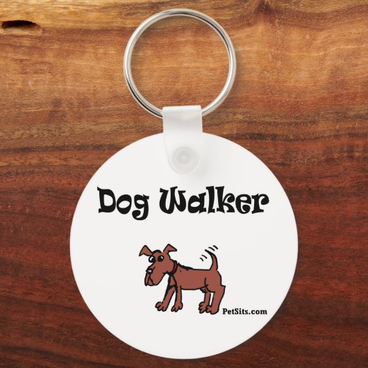 Dog Walker Schlüsselanhänger (Vorderseite)