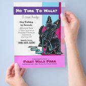 Dog Walker Scottie Kariert Discount Coupon Ad Flyer (Hand)