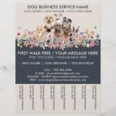 Dog Walker Service Ivory Navy Flyer (Vorne)