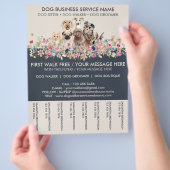 Dog Walker Service Ivory Navy Flyer (Hand)