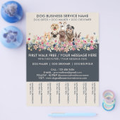 Dog Walker Service Ivory Navy Flyer (Einzeln)