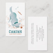 Dog Walker Sitter Dog graben in Schmutz Visitenkarte (Vorne/Hinten)