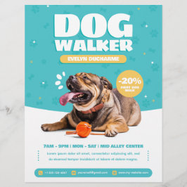 Dog Walker / Sitzgelegenheit Flyer