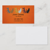 Dog Walker stilvoll und modern beruflich Visitenkarte (Vorne/Hinten)