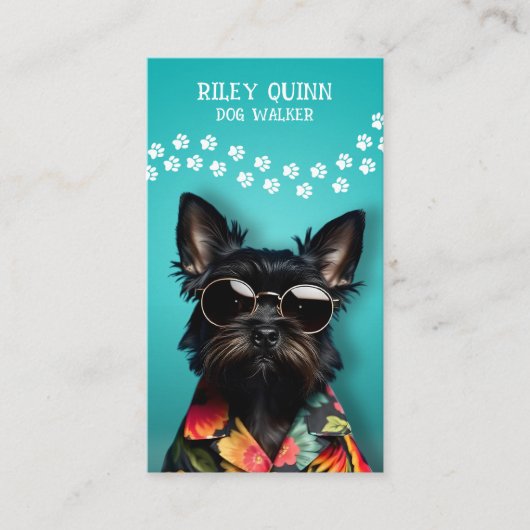 Dog Walker Terminkarte (Vorderseite)