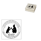 Dog Walker Trainer Club Sitzgelegenheit Gummistempel (Stempel)