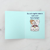 Dog Walker Vielen Dank Kartenname Anpassbar Dankeskarte (Innenseite)