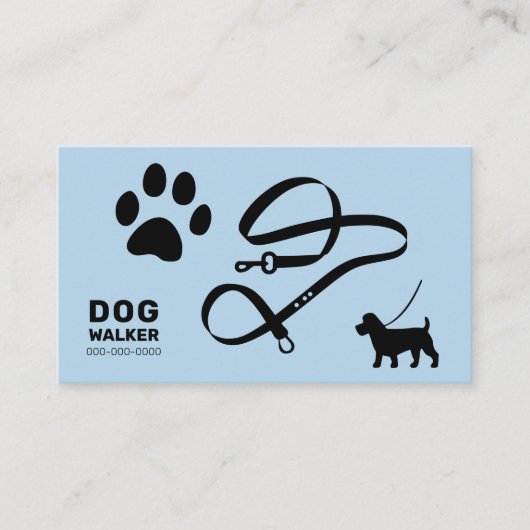 Dog Walker Visitenkarte (Vorderseite)