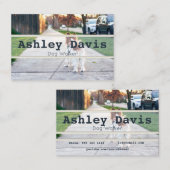 Dog Walker Visitenkarten Visitenkarte (Vorne/Hinten)
