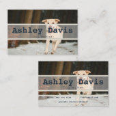 Dog Walker Visitenkarten Visitenkarte (Vorne/Hinten)