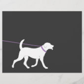 Dog Walker Walking Business Flyer Vorlage (Hinten)