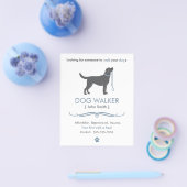 Dog Walker/Walking Business Flyer Vorlage klein (Einzeln)