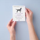 Dog Walker/Walking Business Flyer Vorlage klein (Gruppe)