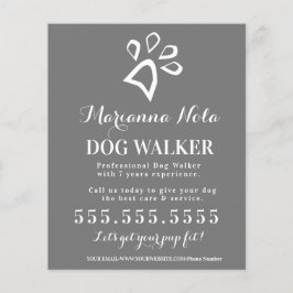 Dog Walker Walking Business Services Flyer