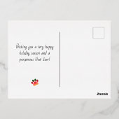 Dog Walker Weihnachtskatzenjammer Gold Feiertag We (Rückseite)