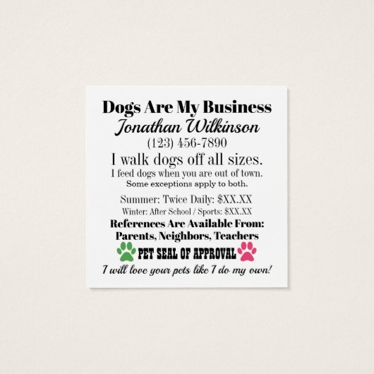 Dog Walker - Zuführung (Rückseite)