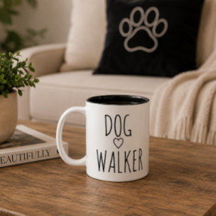 DOG WALKER ZWEIFARBIGE TASSE