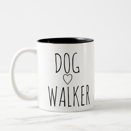 DOG WALKER ZWEIFARBIGE TASSE (Links)