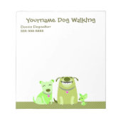 Dog Walker's Notepad Notizblock (Vorderseite)