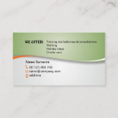 Dog walking and training services visitenkarte (Rückseite)