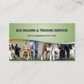 Dog walking and training services visitenkarte (Vorderseite)