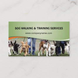 Dog walking and training services visitenkarte