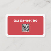 Dog Walking Dog Sitter Custom QR Visitenkarte (Rückseite)