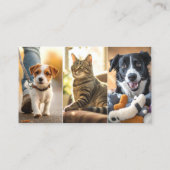 Dog Walking Pet Sitting Boarding Visitenkarte (Rückseite)