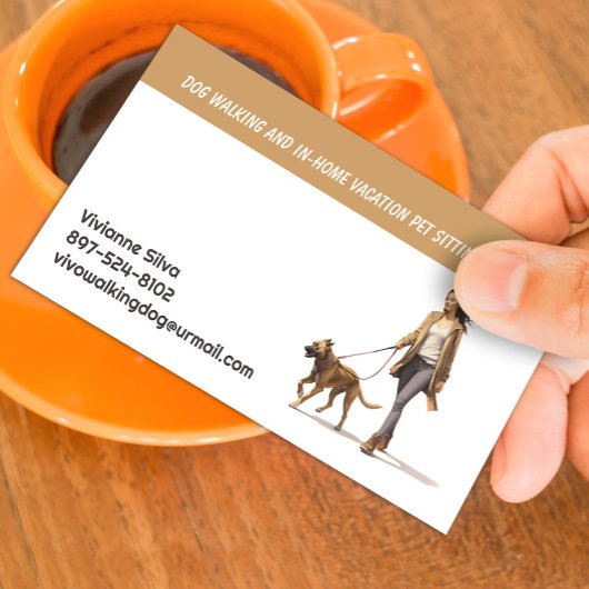 Dog Walking Pet Sitting Boarding Visitenkarte