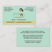 Dog Walking Pet Sitting Boarding Visitenkarte (Vorne/Hinten)