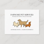 Dog Walking Pet Sitting QR Code Visitenkarte (Vorderseite)