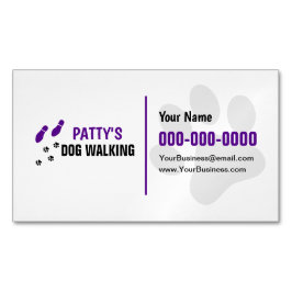 Dog Walking Visitenkarten-Magnet Magnetische Visitenkarte