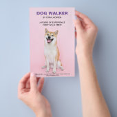 Dog Walking Walker Business Services Flyer (Handgriff)