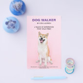 Dog Walking Walker Business Services Flyer (Einzeln)