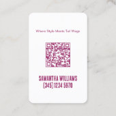 Dog Walking WhatsApp Klicken Sie auf Chat Business Visitenkarte (Rückseite)