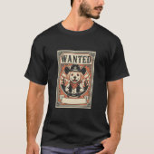 Dog wasted Cute Western cowboy sheriff hat T-Shirt (Vorderseite)