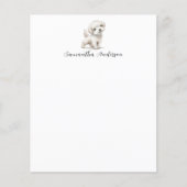 Dog Watercolor Letterhead (Vorderseite)
